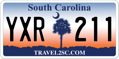 SC license plate YXR211