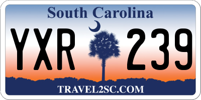 SC license plate YXR239