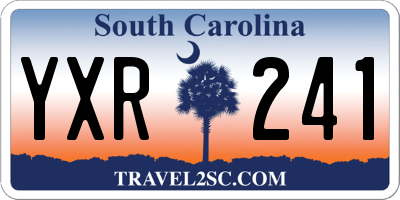 SC license plate YXR241