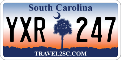 SC license plate YXR247