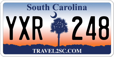 SC license plate YXR248