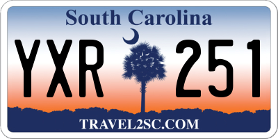SC license plate YXR251