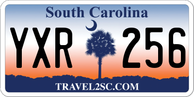 SC license plate YXR256