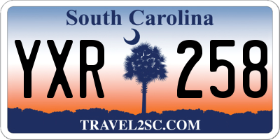 SC license plate YXR258