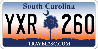 SC license plate YXR260