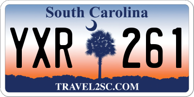 SC license plate YXR261