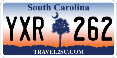 SC license plate YXR262