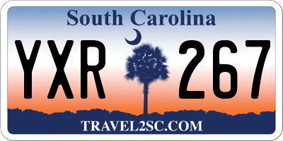SC license plate YXR267