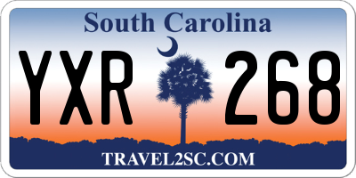 SC license plate YXR268