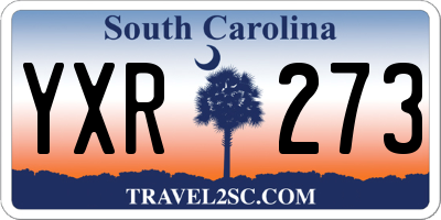 SC license plate YXR273