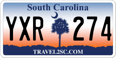 SC license plate YXR274