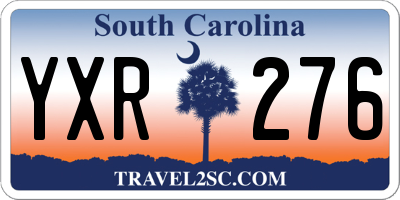 SC license plate YXR276