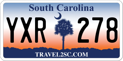SC license plate YXR278