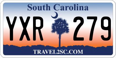 SC license plate YXR279