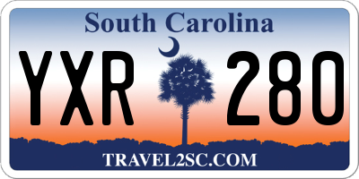SC license plate YXR280