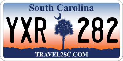 SC license plate YXR282