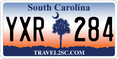 SC license plate YXR284