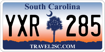SC license plate YXR285