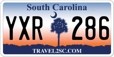 SC license plate YXR286