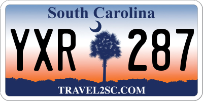 SC license plate YXR287