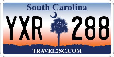 SC license plate YXR288