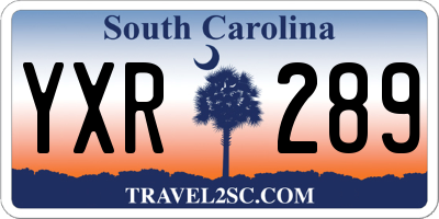 SC license plate YXR289