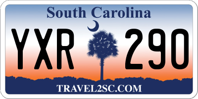SC license plate YXR290