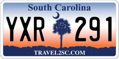 SC license plate YXR291