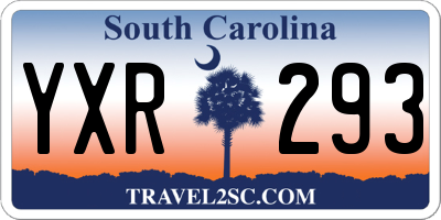 SC license plate YXR293