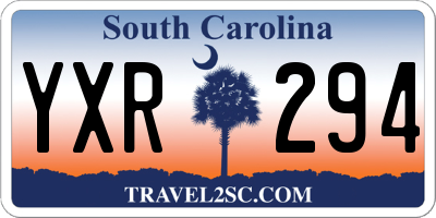 SC license plate YXR294