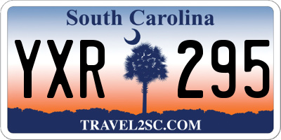 SC license plate YXR295