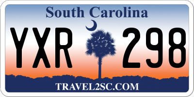 SC license plate YXR298