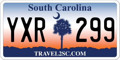 SC license plate YXR299