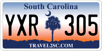 SC license plate YXR305