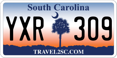 SC license plate YXR309