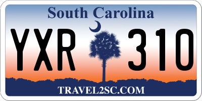 SC license plate YXR310