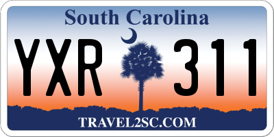 SC license plate YXR311