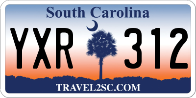 SC license plate YXR312