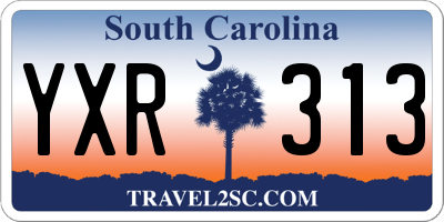SC license plate YXR313