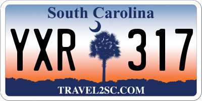 SC license plate YXR317