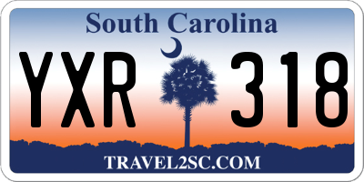 SC license plate YXR318