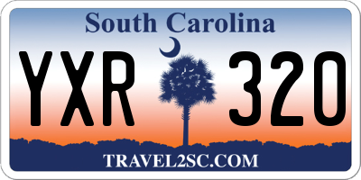 SC license plate YXR320