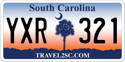 SC license plate YXR321