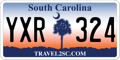 SC license plate YXR324