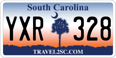 SC license plate YXR328