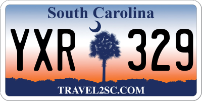 SC license plate YXR329