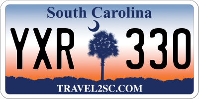 SC license plate YXR330