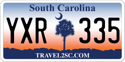 SC license plate YXR335