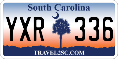 SC license plate YXR336
