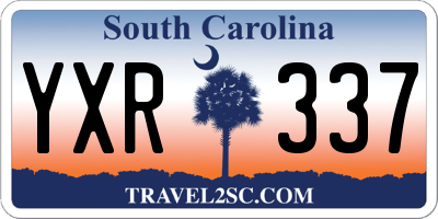 SC license plate YXR337